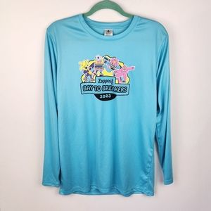 NWOT Bay to Breakers 2023 Zappos San Francisco Run Long Sleeve Tee sz M